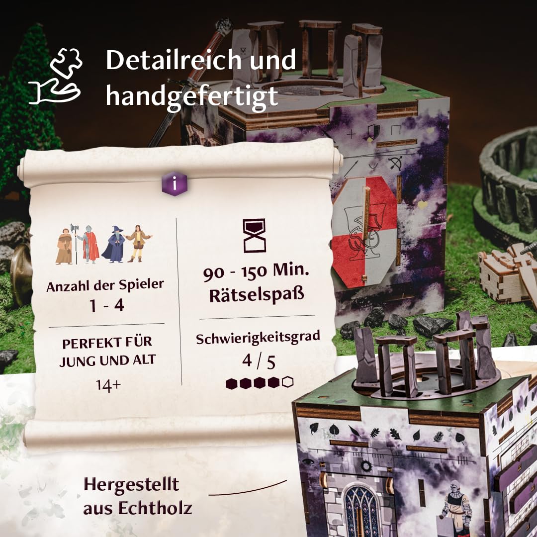 INSCAPE Cluebox Stonehenge Legacy 3D Holzpuzzle Rätselbox Escape Room Spiel Geschenk für Erwachsene