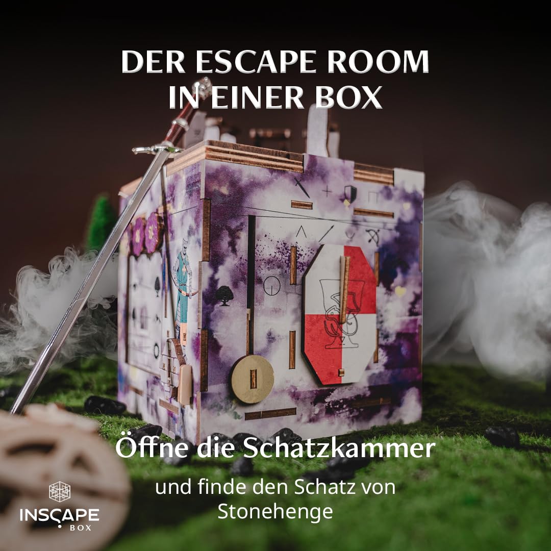 INSCAPE Cluebox Stonehenge Legacy 3D Holzpuzzle Rätselbox Escape Room Spiel Geschenk für Erwachsene
