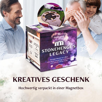 INSCAPE Cluebox Stonehenge Legacy 3D Holzpuzzle Rätselbox Escape Room Spiel Geschenk für Erwachsene