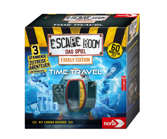 noris Escape Room Time Travel Familienspiel mit Chrono Decoder 3 Fälle Gesellschaftsspiel für Erwachsene & Kinder ab 10 Jahren